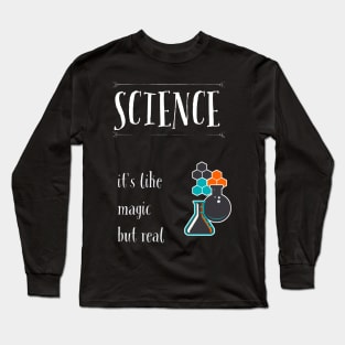 Science is magic black Long Sleeve T-Shirt